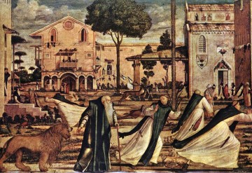 ヴィットーレ カルパッチョ Painting - 聖ヒエロニムスとライオン ヴィットーレ カルパッチョ